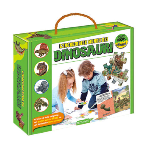 L'incredibile mondo dei dinosauri. Play books. Ediz. a colori. Con puzzle.