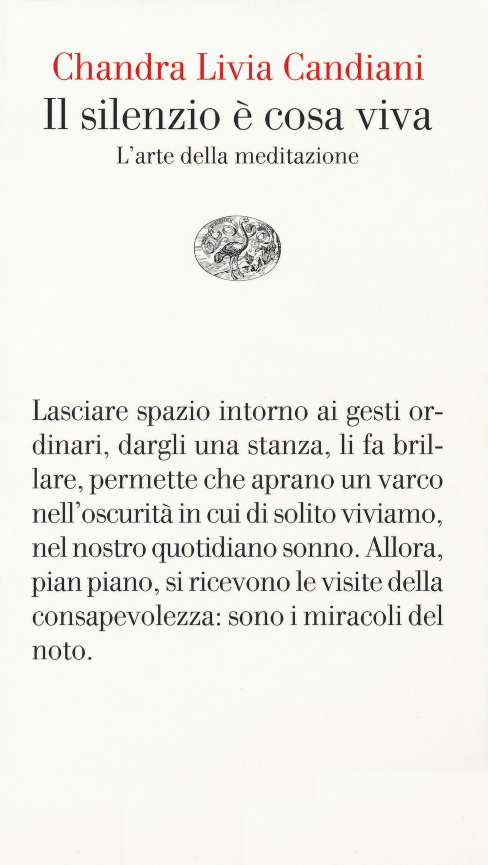 Il silenzio è cosa viva. L'arte della meditazione.