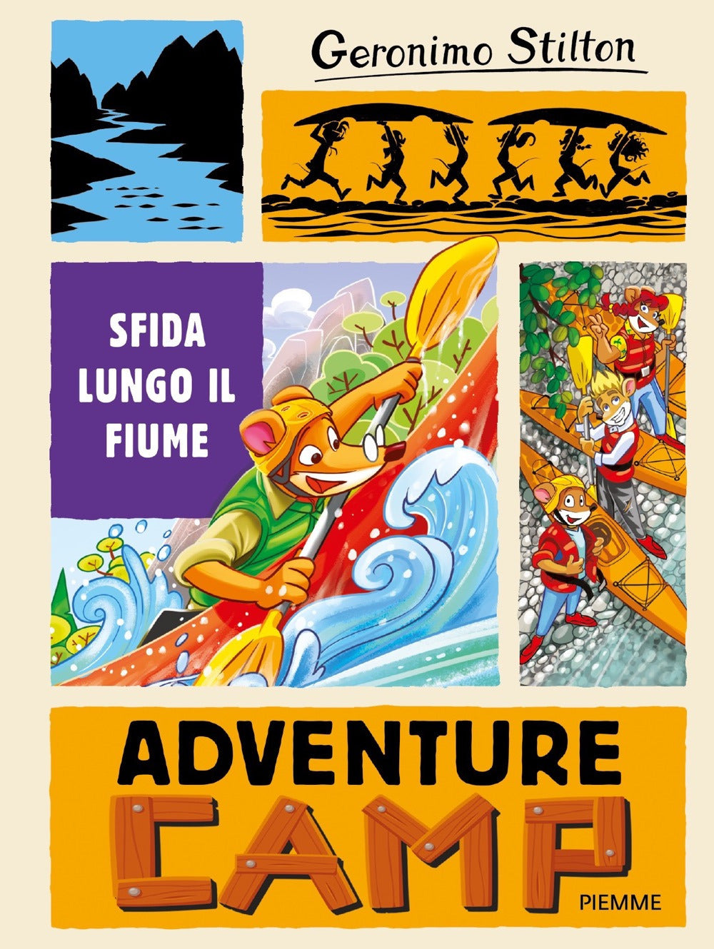 Sfida lungo il fiume. Adventure camp.