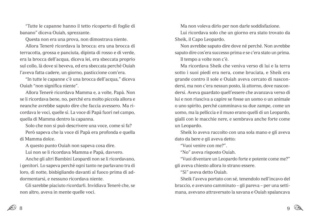 Storia di Ouiah che era un leopardo. Lettori instancabili