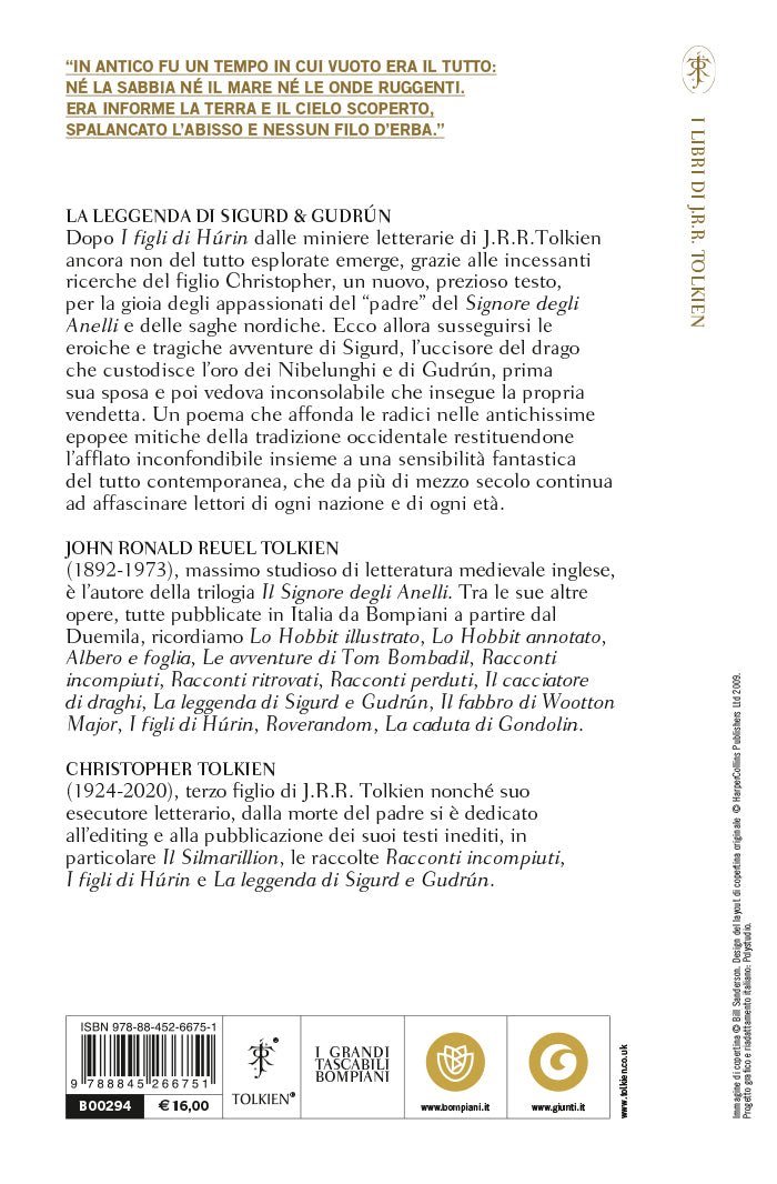 La leggenda di Sigurd e Gudrún. Testo originale a fronte