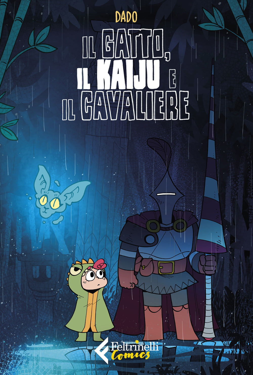 Il gatto, il kaiju e il cavaliere.
