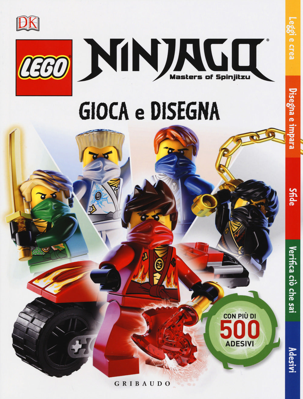 Gioca e disegna. Lego Ninjago. Masters of Spinjitsu. Con adesivi. Ediz. a colori.