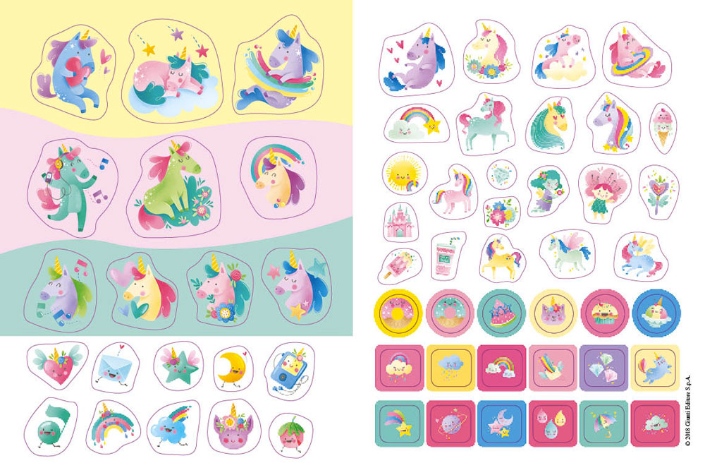 Il mio diario degli unicorni. Con tanti stickers!