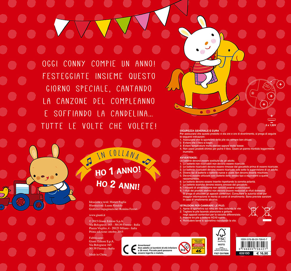 Ho 1 anno!. Con un pulsante sonoro e una sorpresa finale!