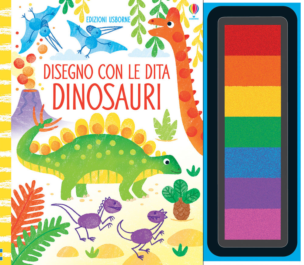 Dinosauri. Disegno con le dita. Ediz. a colori. Ediz. a spirale. Con gadget.:  libro di Fiona Watt