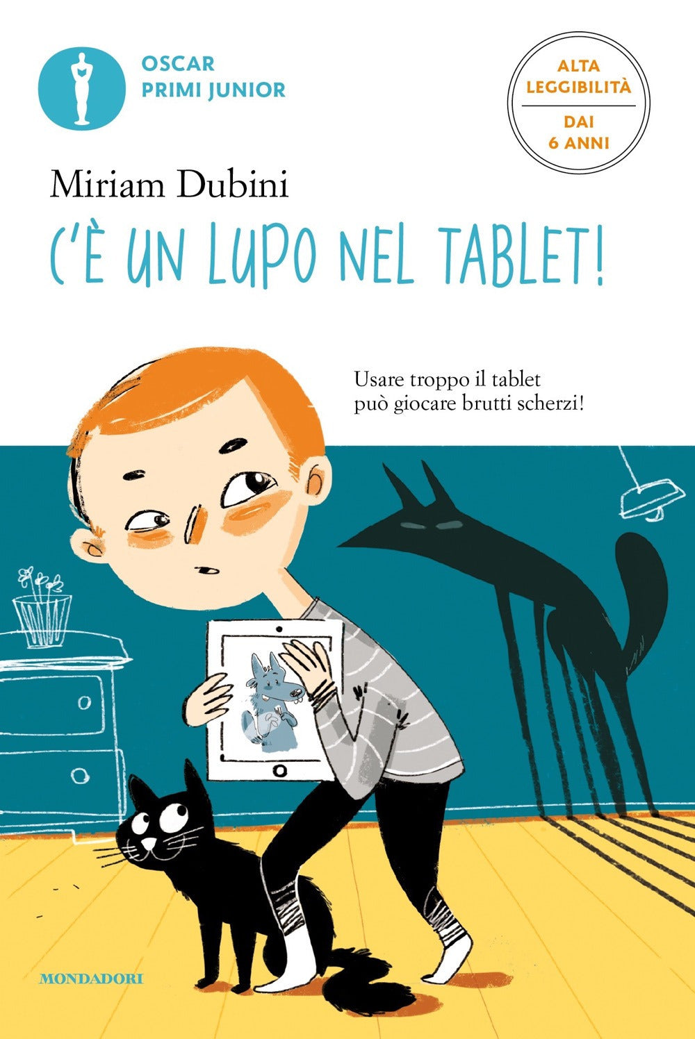 C'è un lupo nel tablet! Ediz. ad alta leggibilità.