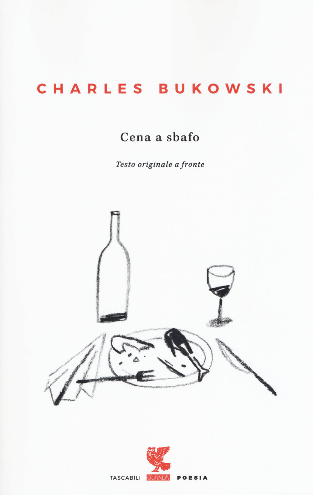 Cena a sbafo. Testo inglese a fronte.