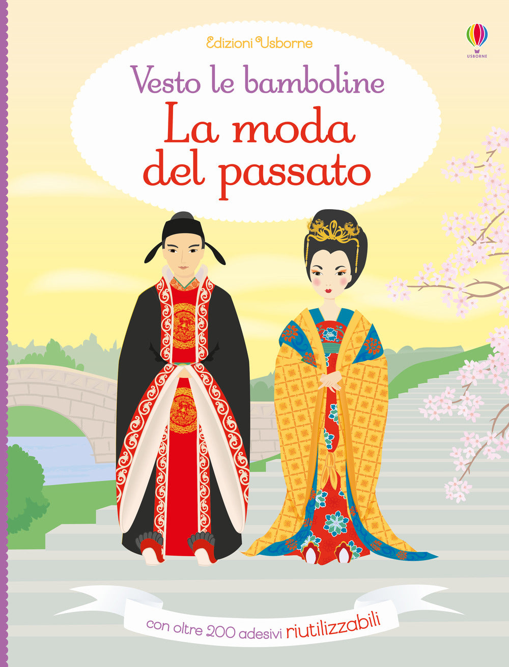 La moda del passato. Vesto le bamboline. Con adesivi. Ediz. illustrata:  libro di Lucy Bowman