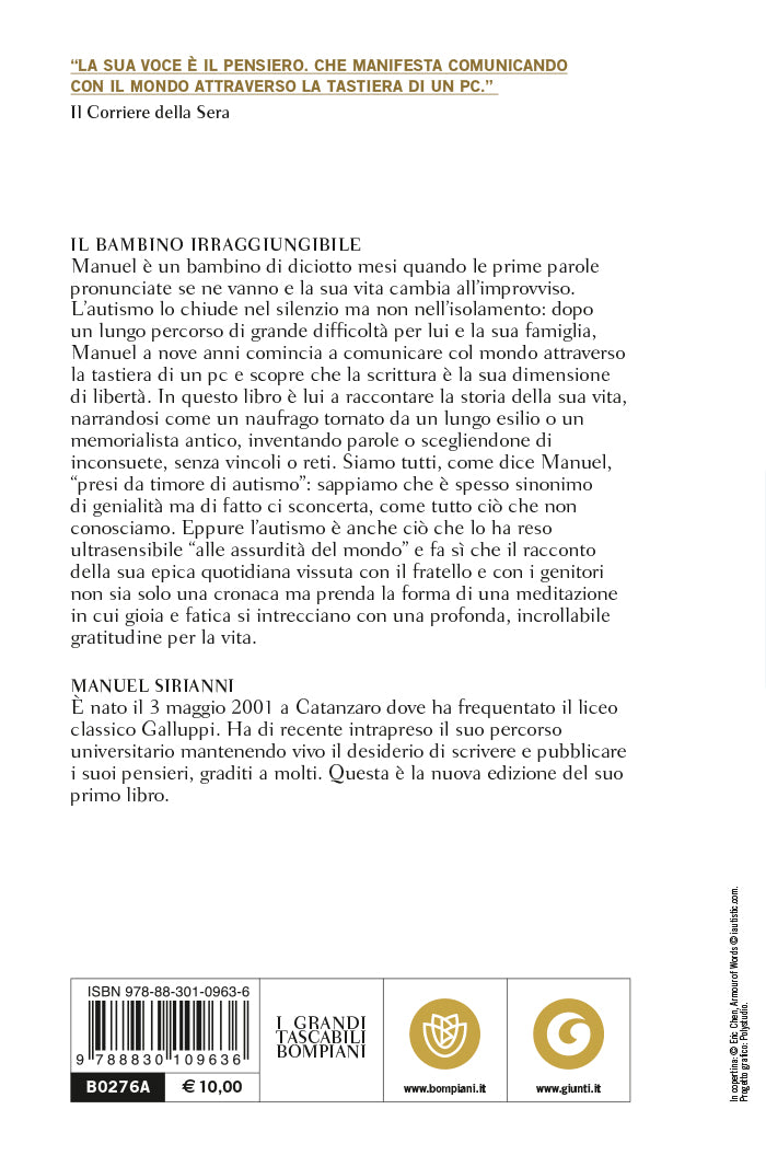 Il bambino irraggiungibile. Storia di un ragazzo autistico non verbale ma pensante