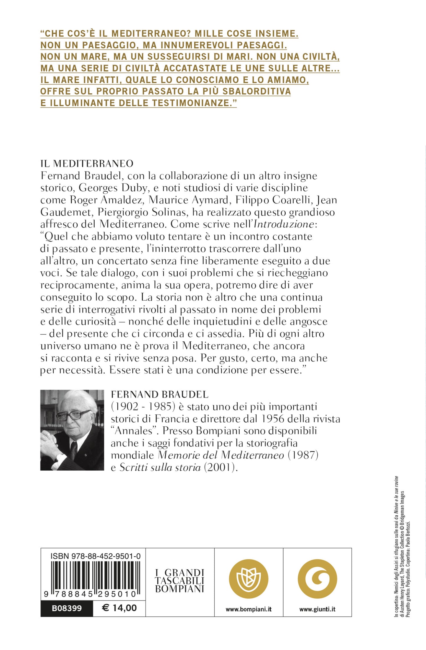 Il Mediterraneo. Lo spazio, la storia, gli uomini, le tradizioni