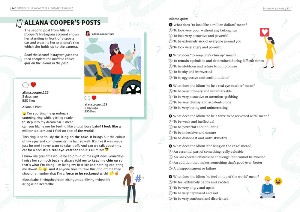 Mystery and Crime. Compiti delle vacanze per i grandi. English