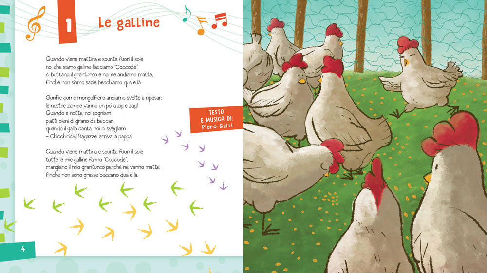 Le Canzoncine degli Animali + CD. Leggi e canta con noi!