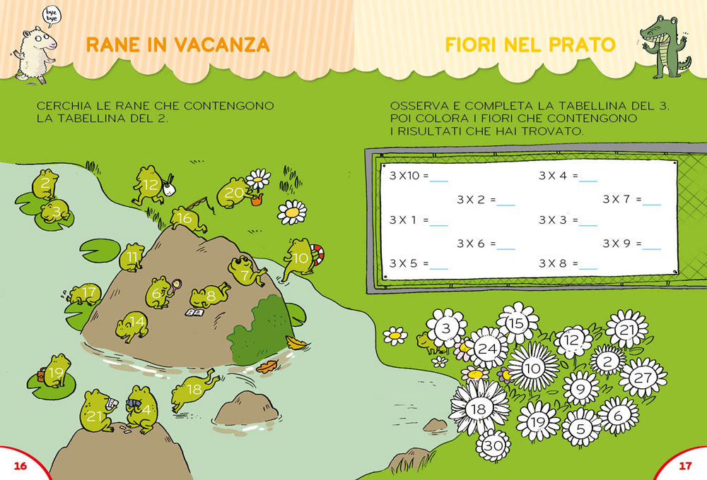 Il gioco segreto per imparare le tabelline. con poster della Tavola Pitagorica