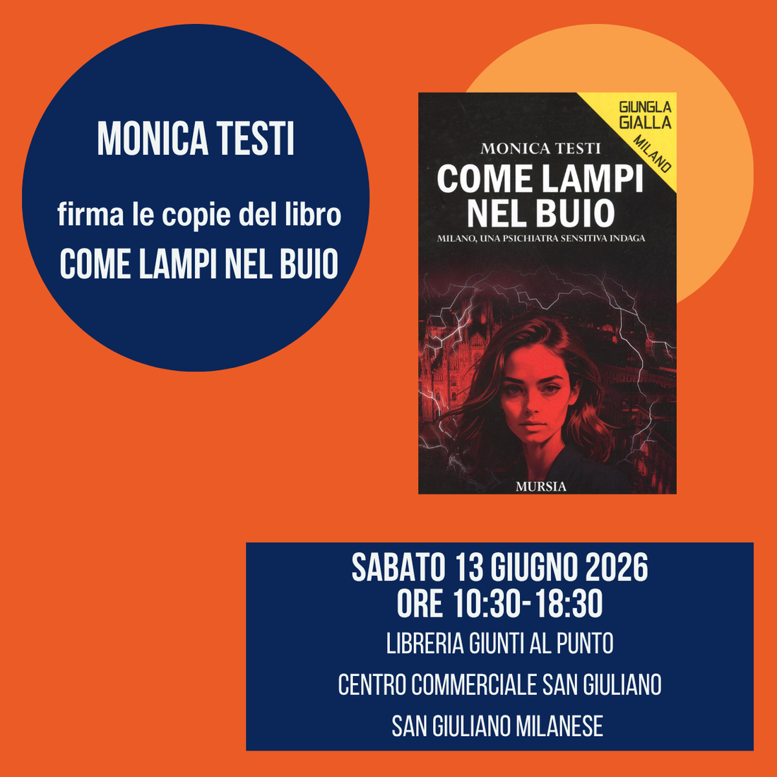 Monica Testi a San Giuliano Milanese