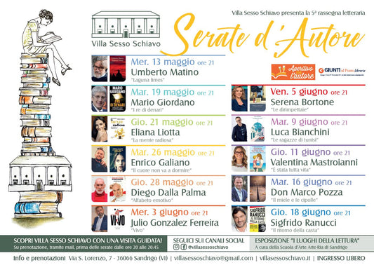 Serate d'autore a Villa Sesso Schiavo di Sandrigo