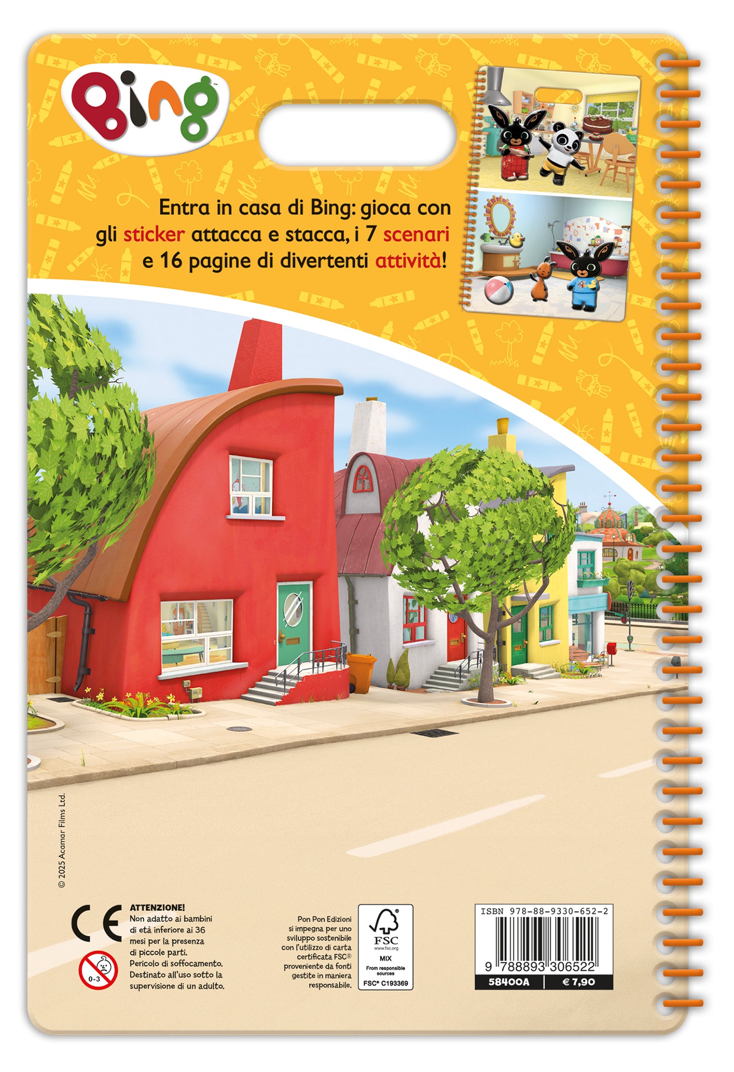 Bing. Puffy sticker. A casa di Bing!