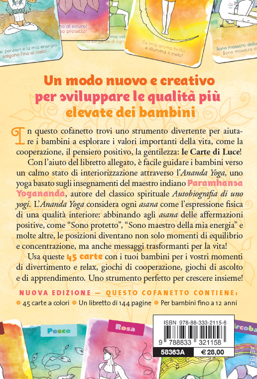 Il piccolo Yogi. Yoga per bambini felici - Libro + 45 carte interattive