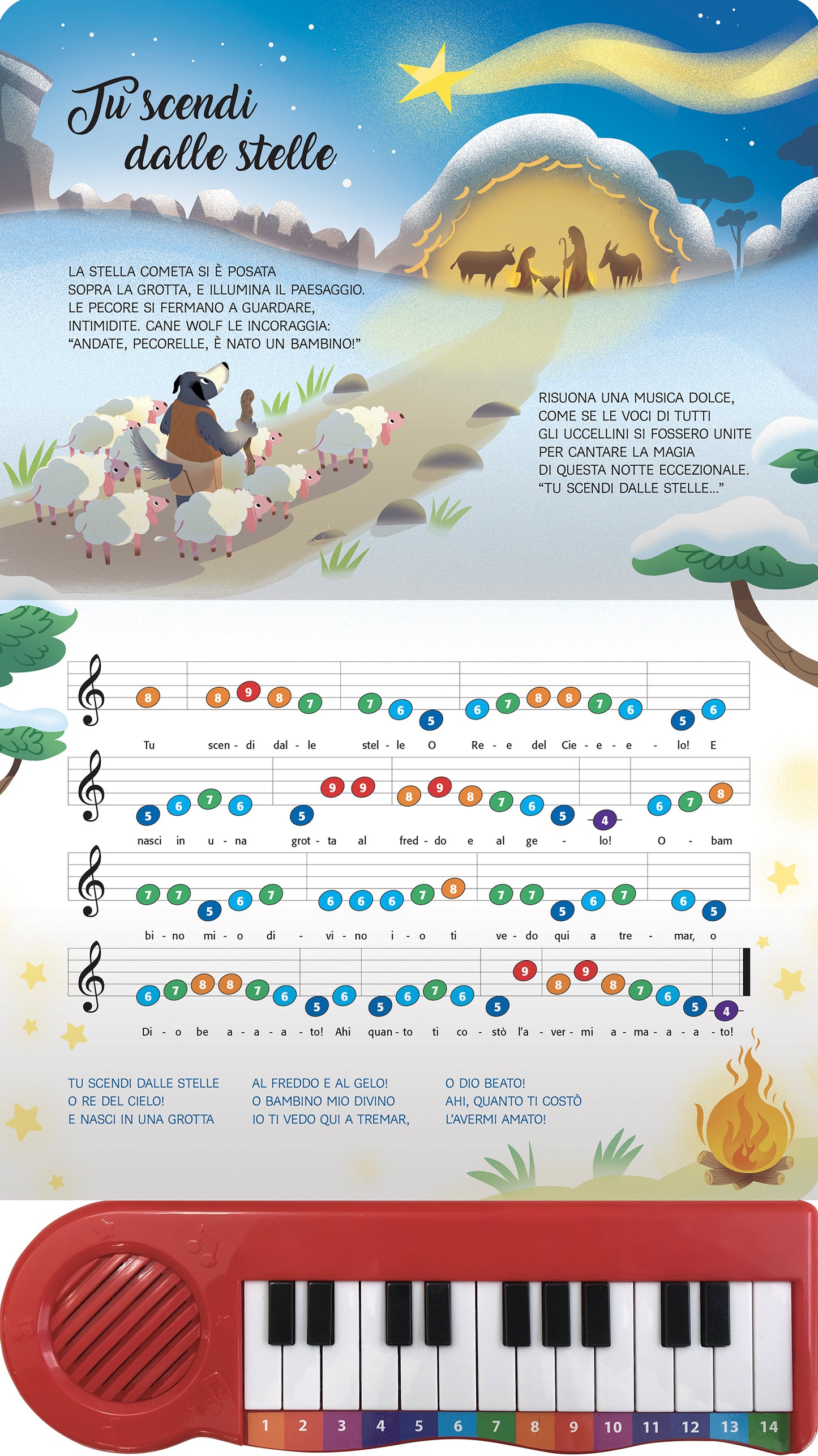 Il libro pianoforte di Natale. Con 8 famose canzoncine da leggere, cantare e suonare!