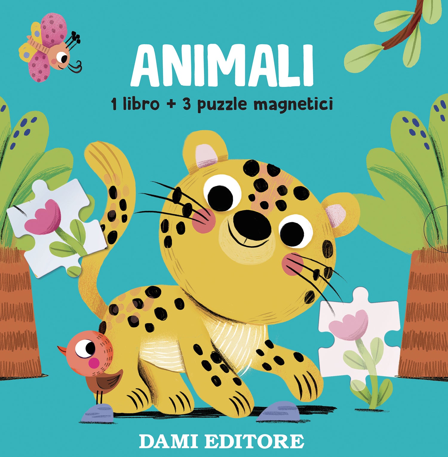 Animali. 1 libro + 3 puzzle magnetici