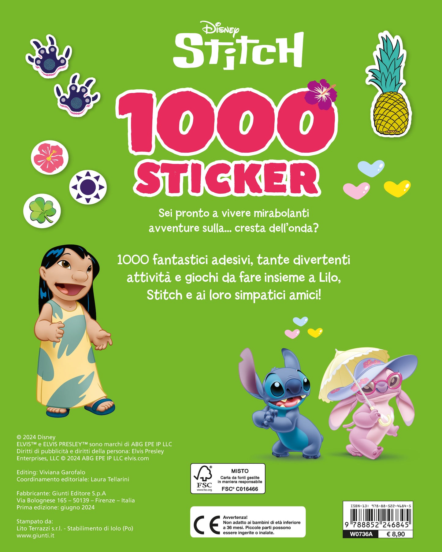 Stitch 1000 Sticker. Tanti giochi e attività