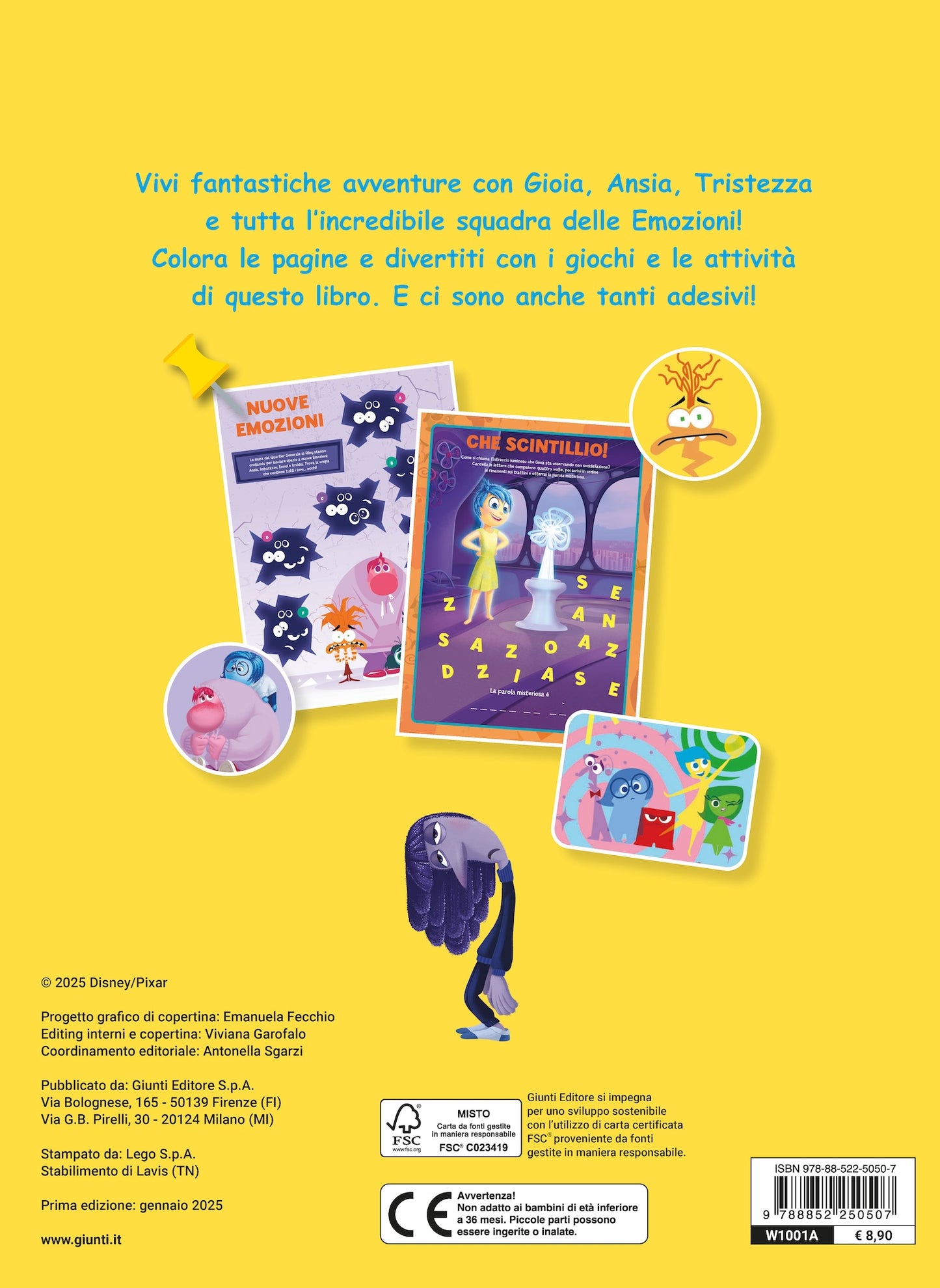 100 Pagine di giochi e attività Inside Out 2. Con tanti adesivi