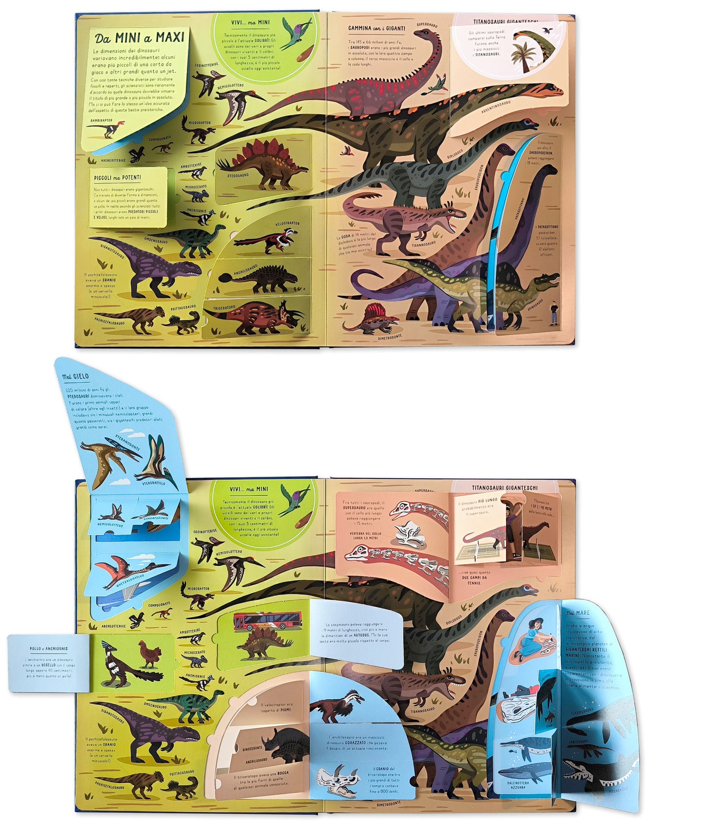 Scopri il mondo dei dinosauri. Alza e scopri – Con 200 alette