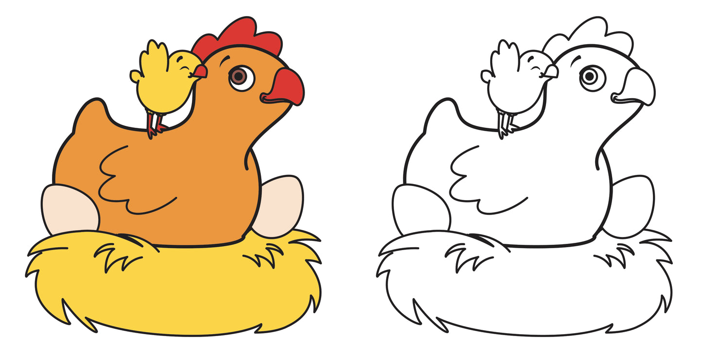 Fattoria. Tanti simpatici animali tutti da colorare