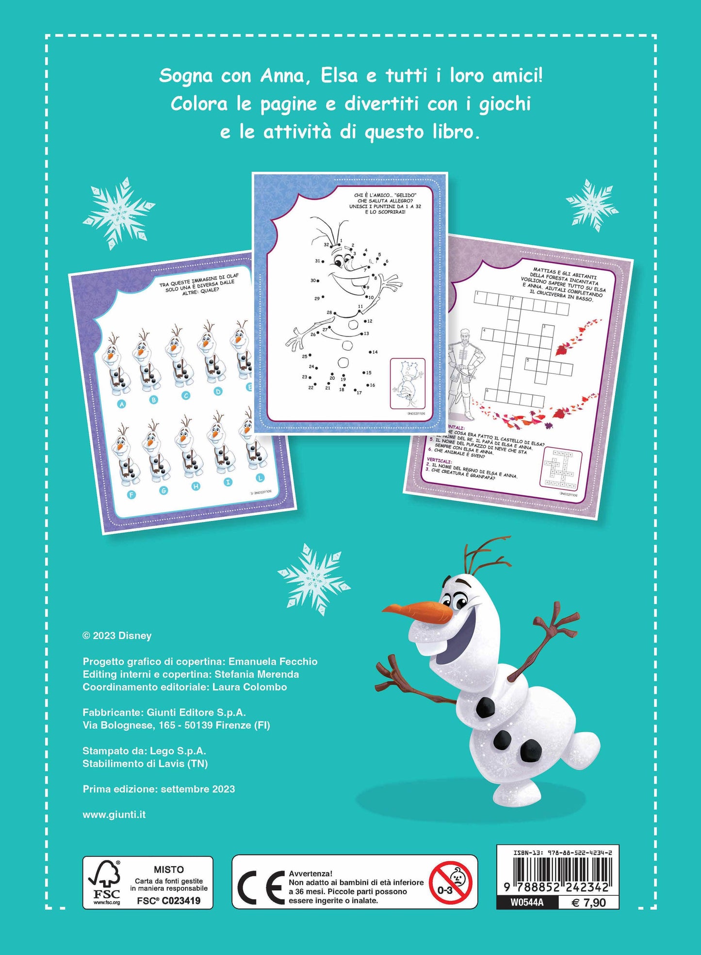 Frozen 100 Pagine per... colorare, leggere, giocare!