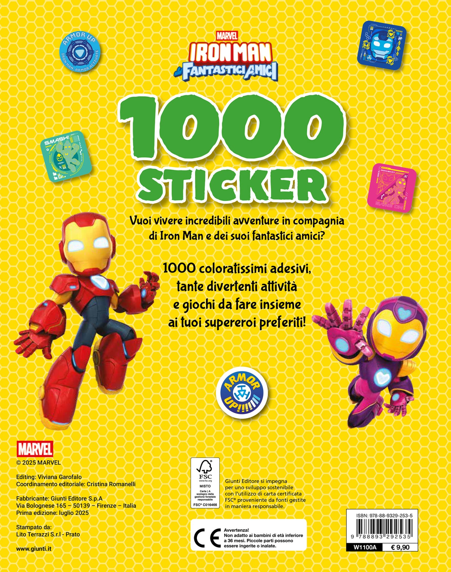 Iron Man e i suoi fantastici amici 1000 Sticker. Tanti giochi e attività