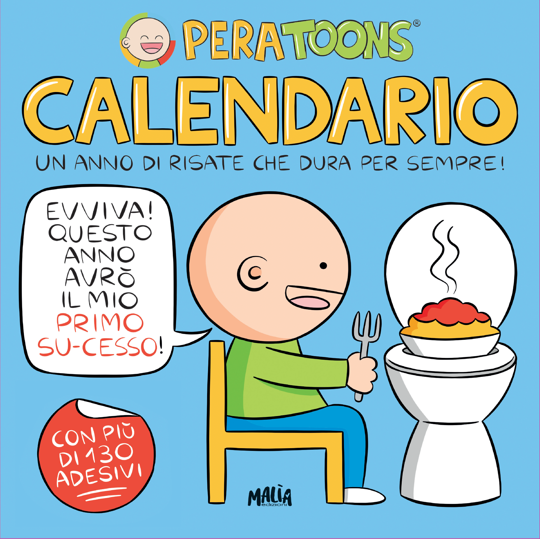 Calendario Pera Toons, da parete, 28x28 cm