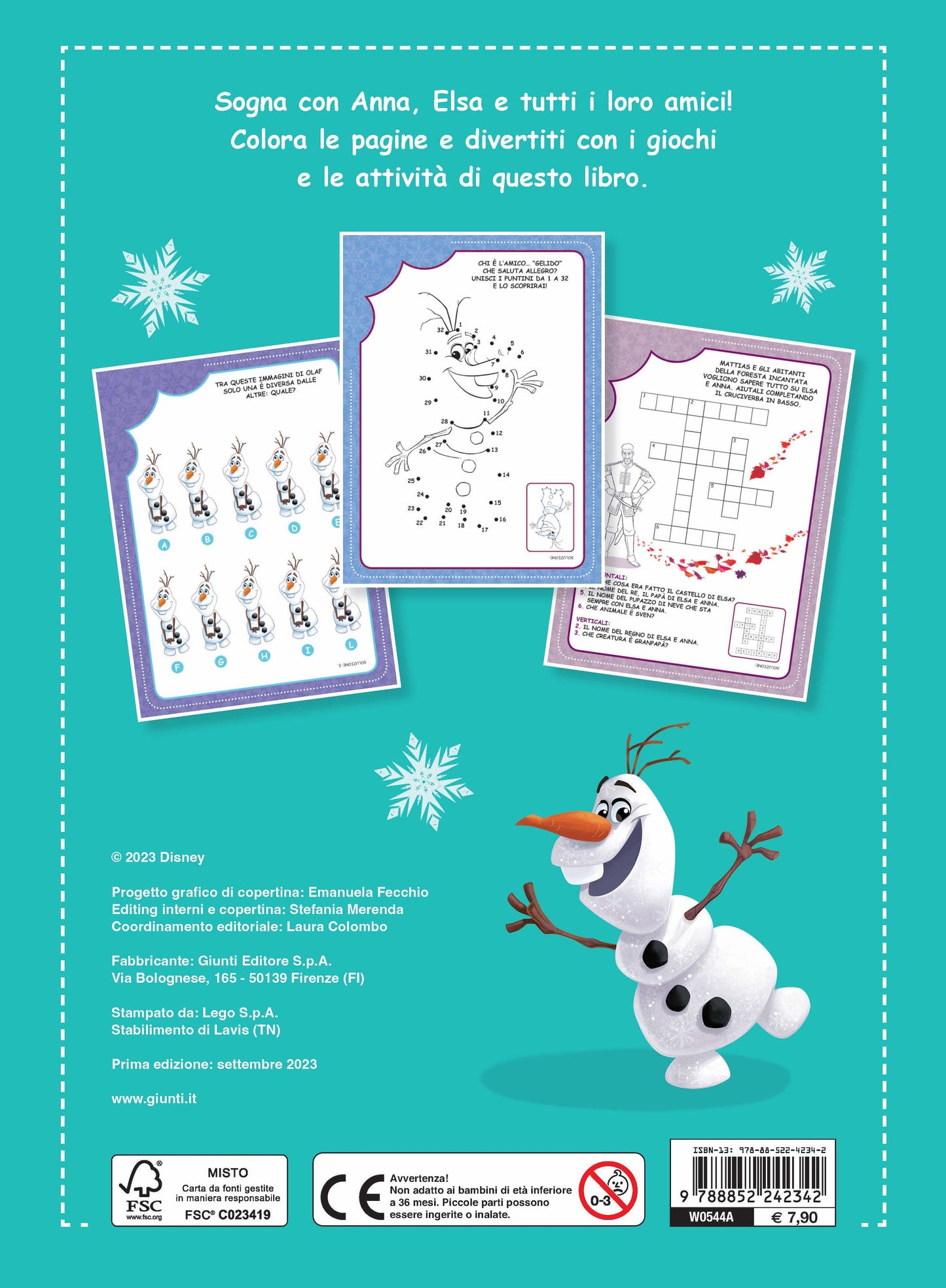 Frozen 100 Pagine per... colorare, leggere, giocare!