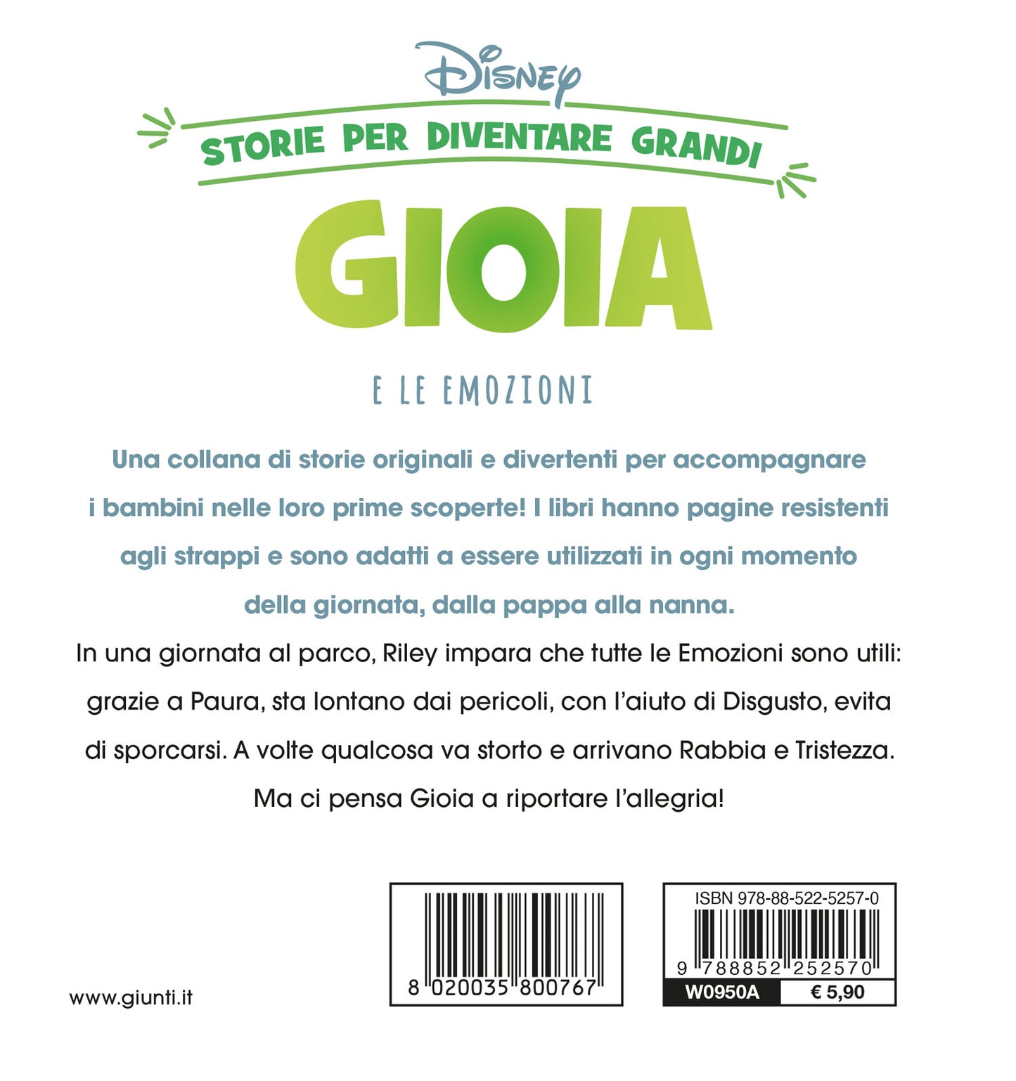 Gioia e le emozioni Storie per diventare grandi