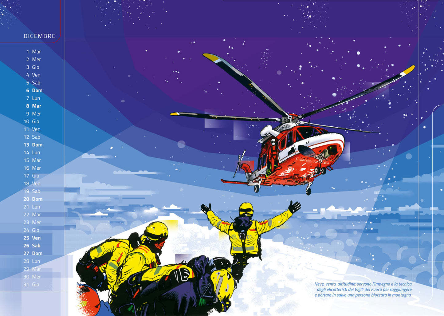 Calendario 2026 Vigili del Fuoco - da parete. Nel segno del soccorso