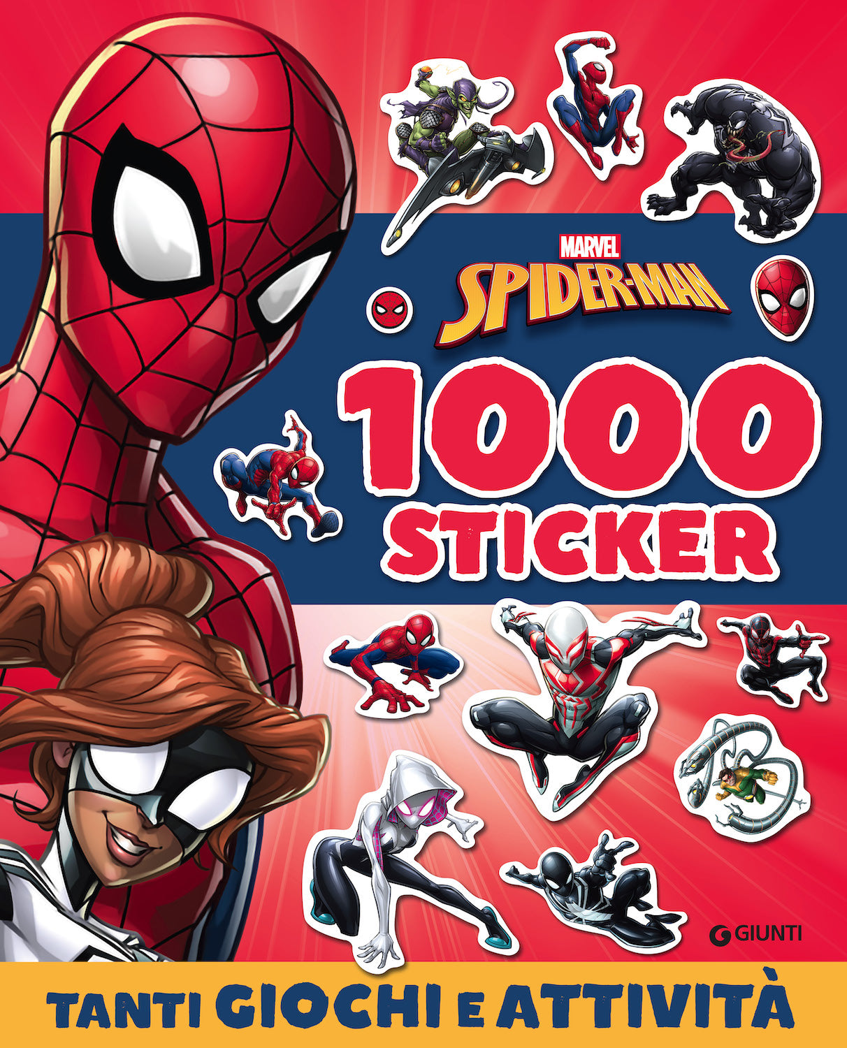 Spiderman 1000 sticker. Tanti giochi e attività