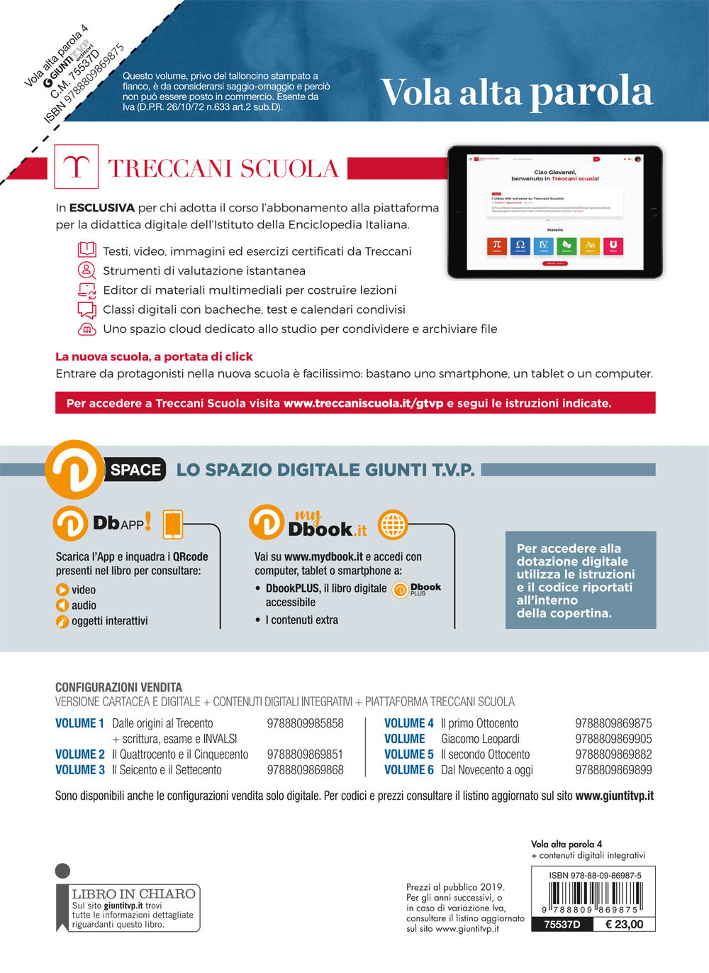 Vola Alta Parola Vol. 4. Il primo Ottocento