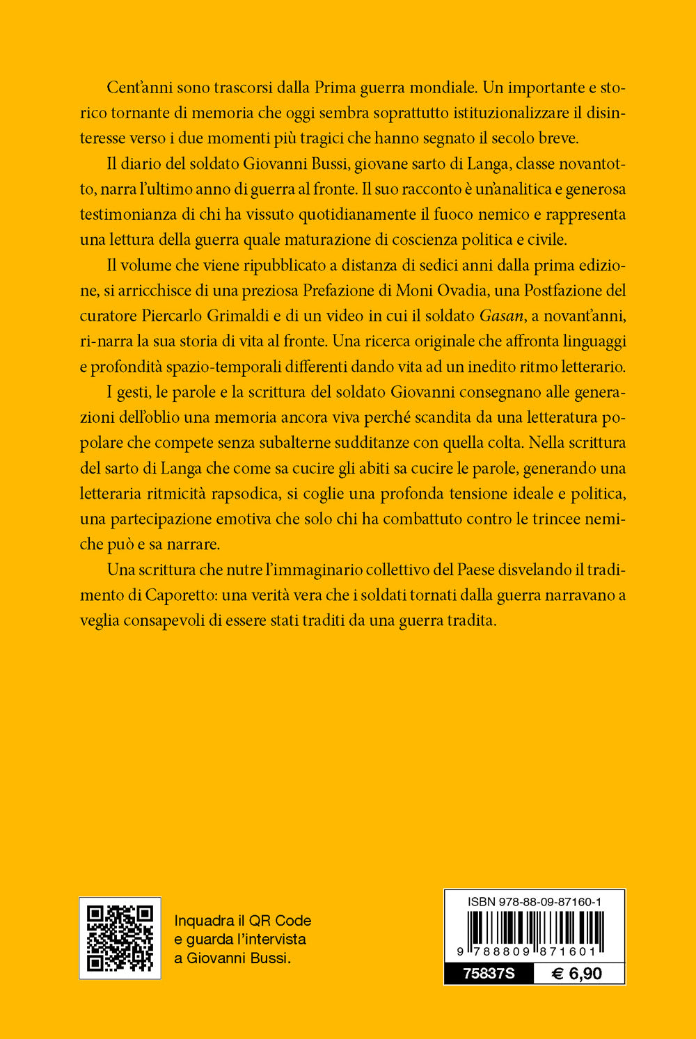 Senza colpa in questo inferno. Diario di un sarto di Langa alla Grande Guerra