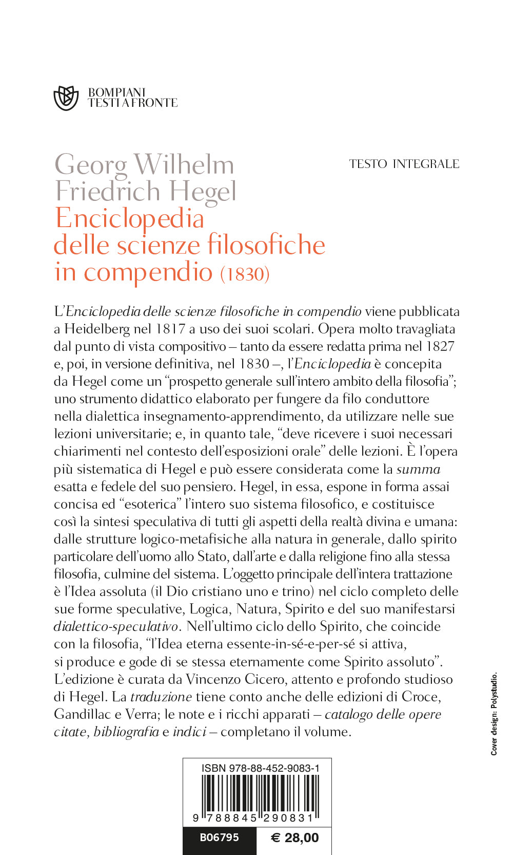 Enciclopedia delle scienze filosofiche in compendio (1830). Testo tedesco a fronte