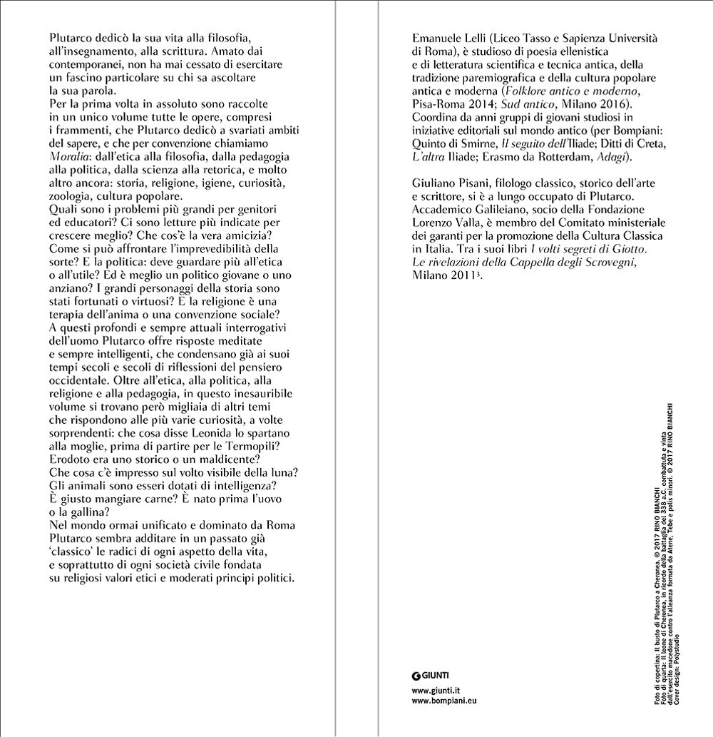Tutti i Moralia. Prima traduzione italiana completa - Testo greco a fronte