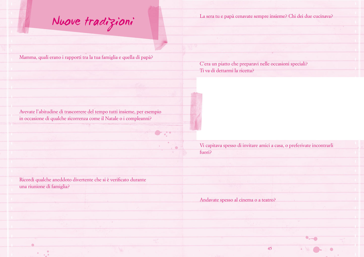 MAMMA, SCRIVIAMO LA TUA STORIA