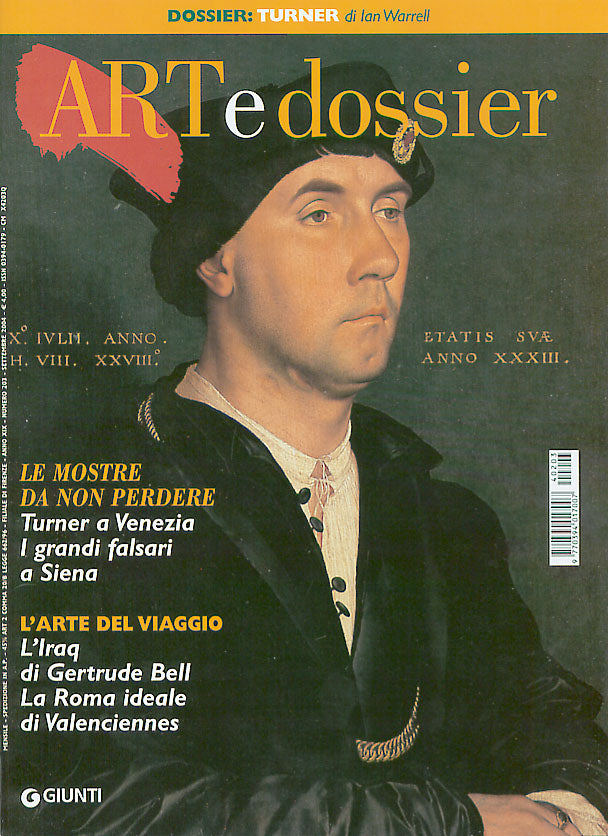 Art e dossier n. 203, settembre 2004. allegato a questo numero il dossier: TURNER
