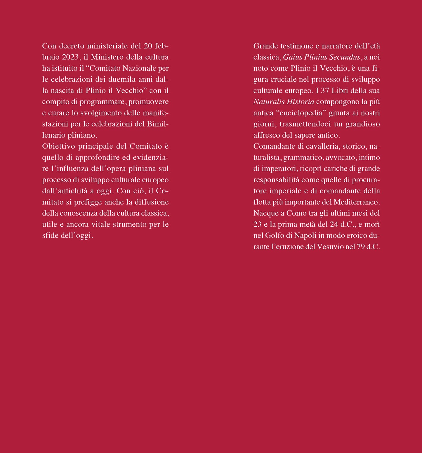 Plinio il Vecchio. Un sapere universale