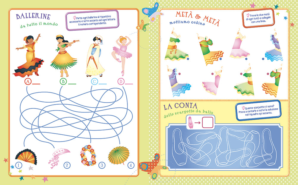 Fare e giocare con fate, principesse e ballerine. Con tanti stickers