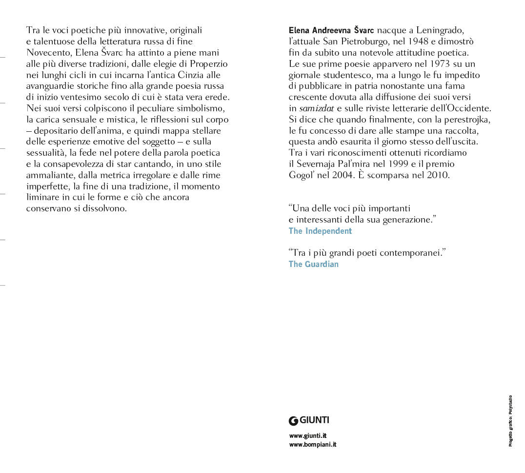 Mattino della seconda neve. Testo russo a fronte