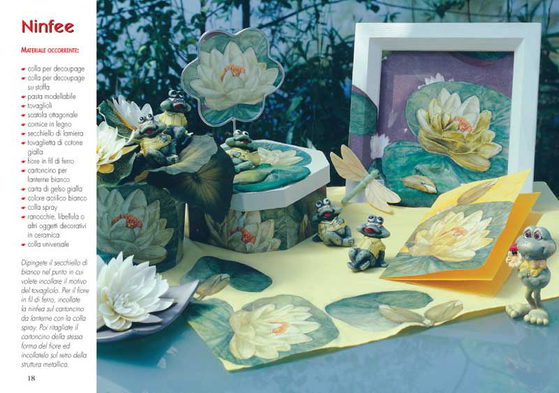 Decoupage con il tovagliolo. Motivi floreali