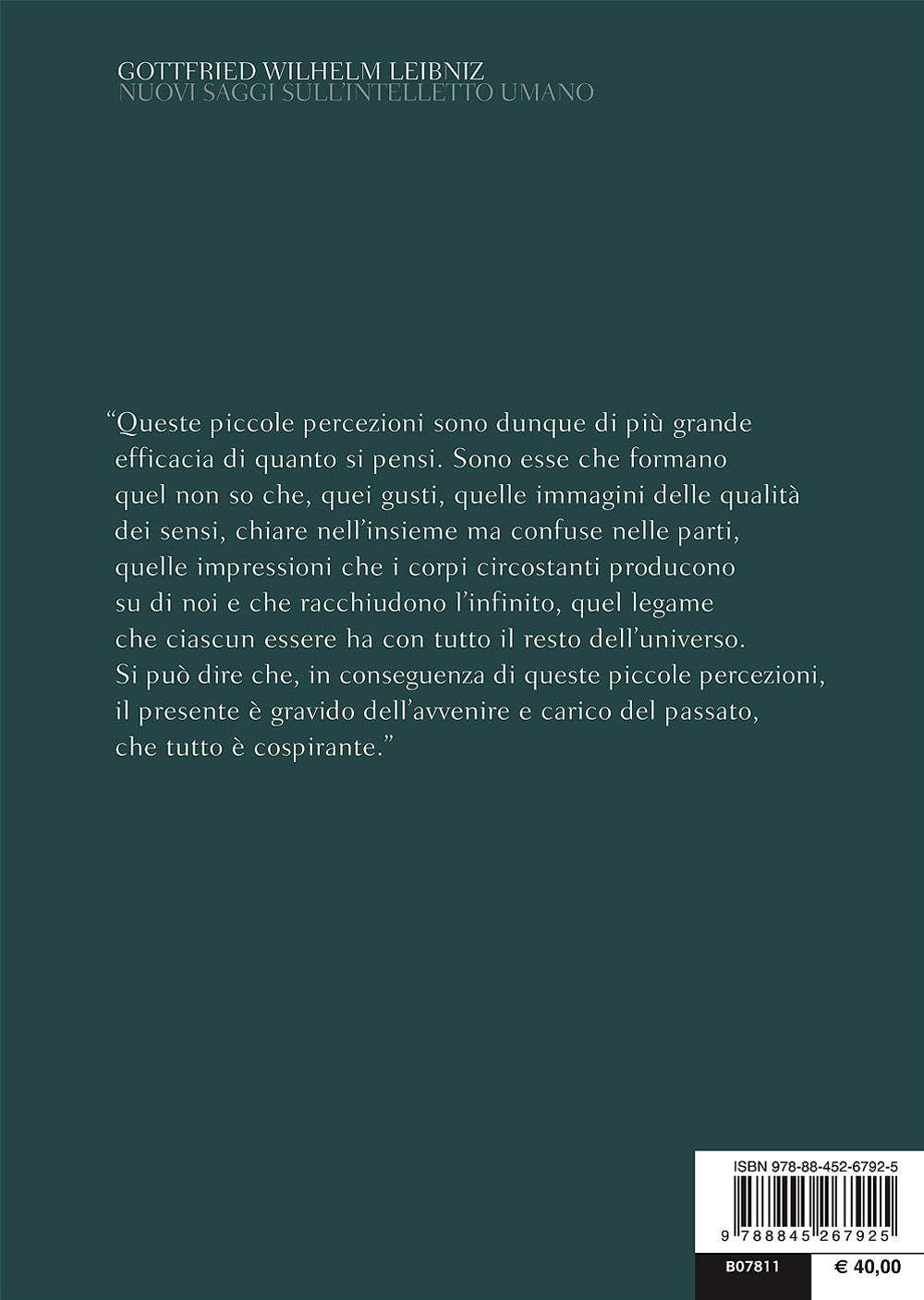 Nuovi saggi sull'intelletto umano. Con un saggio di Pietro Emanuele - Testo francese a fronte