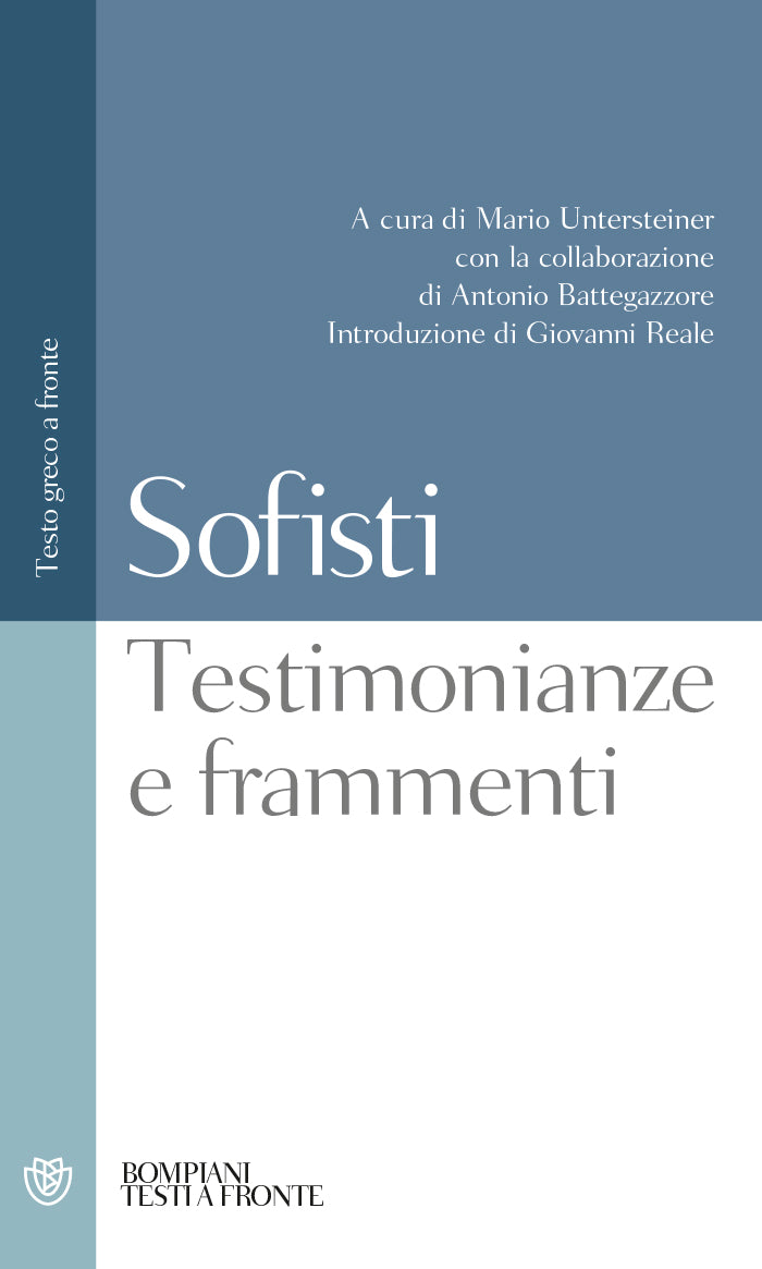 Testimonianze e frammenti. Testo greco a fronte