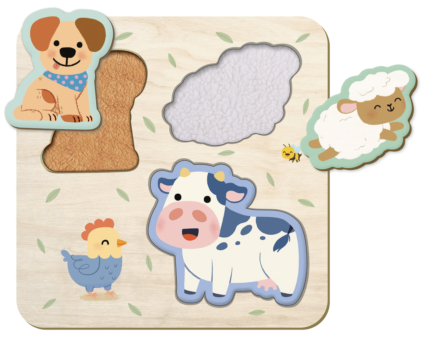 Amici della fattoria. 1 libro + 1 puzzle di legno