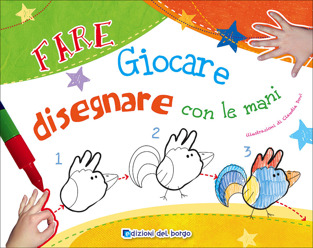 Fare giocare disegnare con le mani