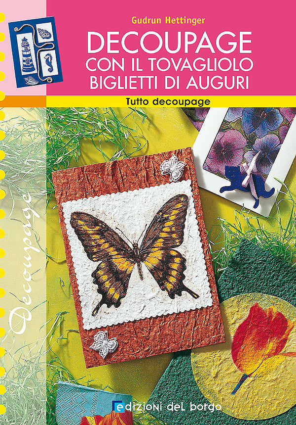 Decoupage con il tovagliolo. Biglietti di auguri